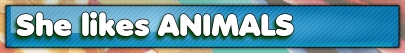 Does she like animals ?